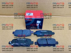 Тормозные колодки задние для Nissan Rogue T32 (2014-2020), Nissan Rogue Sport (2017-2024), BREMBO ножной ручник