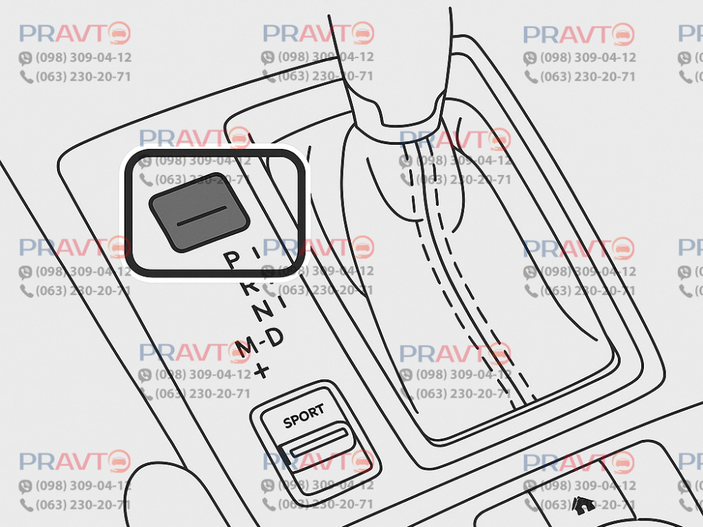 Заглушка консоли АКПП для Mazda CX-30 DM (2020-2023), купить