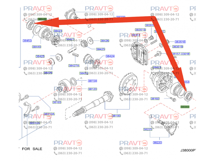 Сальник полуоси заднего редуктора Nissan Armada TA60 (2003-2018)