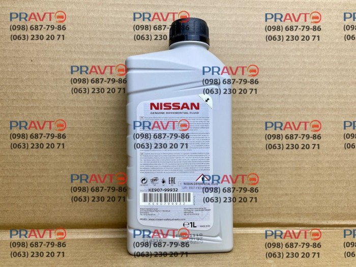 Масло редуктора Nissan Differential Oil GL-5 80W-90, 1 л (KE90799932)