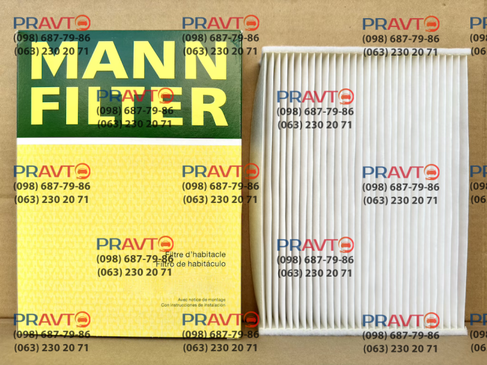Фільтр салону Nissan Rogue T32 (2014-2020), Nissan Rogue Sport (2017-2024), MANN-FILTER