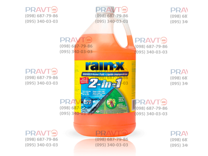 Омыватель зимний Rain-X 2 в 1 (-32 С/-25 F), 3.78 литра