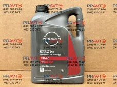 Моторное масло Nissan Motor Oil 5W-40, 5 литров