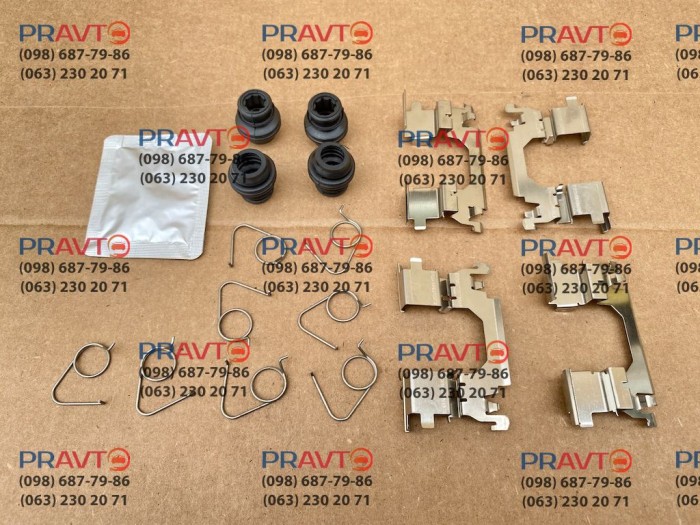 Комплект притискних планок переднього гальмівного супорта для Nissan X-Trail T32 (2014-2020), Nissan Qashqai J11 (2013-2021), QUICK BRAKE