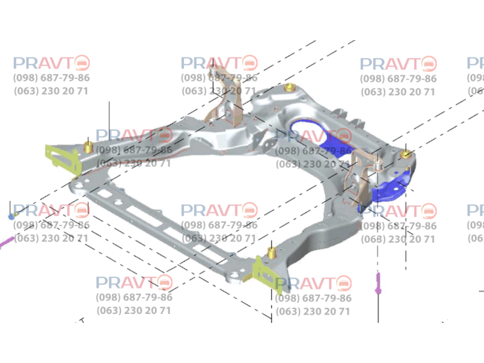 Подрамник передний для Nissan Rogue T33 (2020-2027)