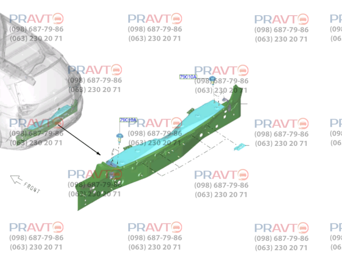 Задня панель для Nissan Rogue T33 (2020-2027), Nissan X-TRAIL T33 (2022-2027)