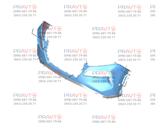 Бампер передний (Platinum, SL) для Nissan Rogue T33 (2020-2027)