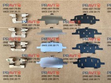 Комплект противоскрипных тормозных пластин задний для Infiniti Q70 Y51 (2010-2019)