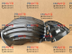 Підкрилок передній лівий Mazda TK48-56-140, TK4856140B